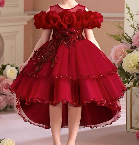 Shein mädchen ballkleid rot - shein,