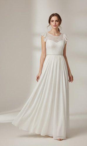Schlichtes brautkleid premium - schlichtes,